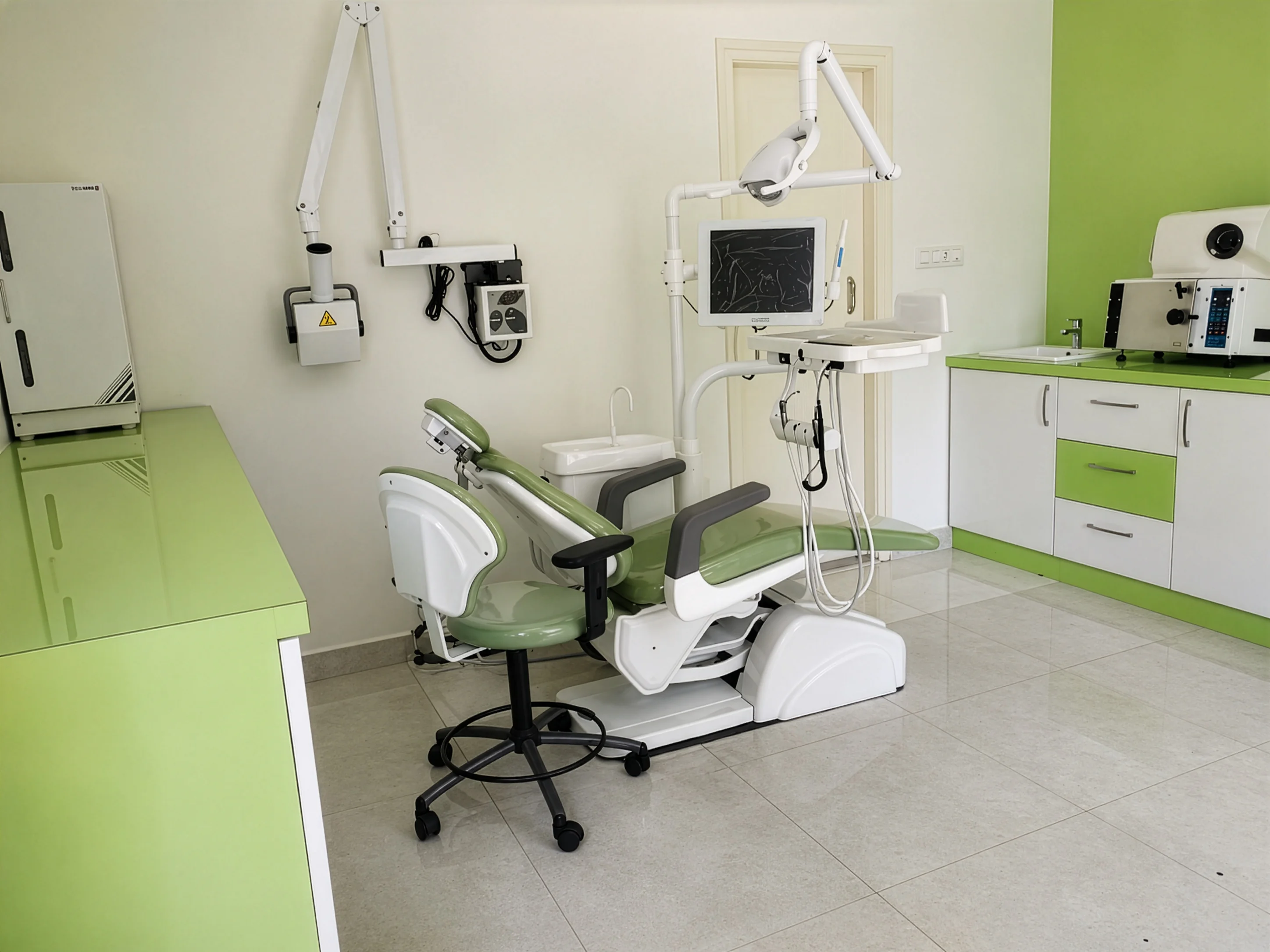 Sanitized state-of-the-art dental chair at Healthy Smiles Clinic